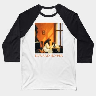 Girl at a Sewing Machine by Edward Hopper Baseball T-Shirt